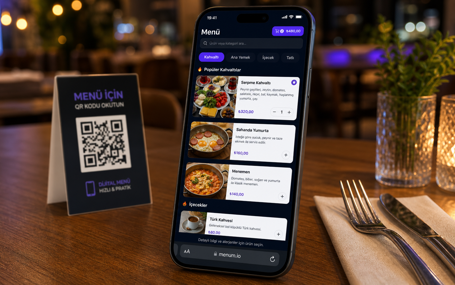 QR menü sistemleri