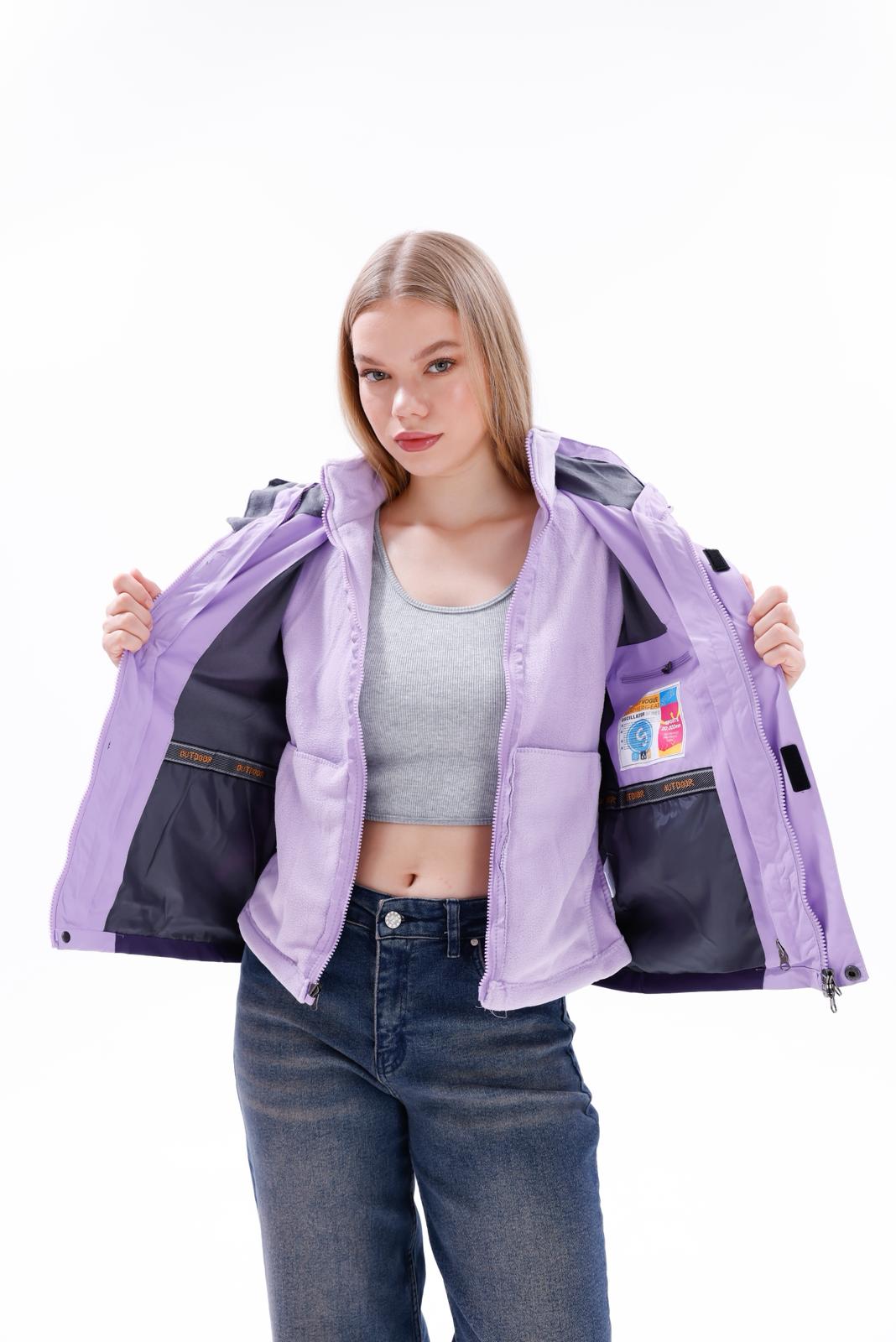 Sıfır4 ArcticPro 3in1 Kadın  Mont Su geçirmez