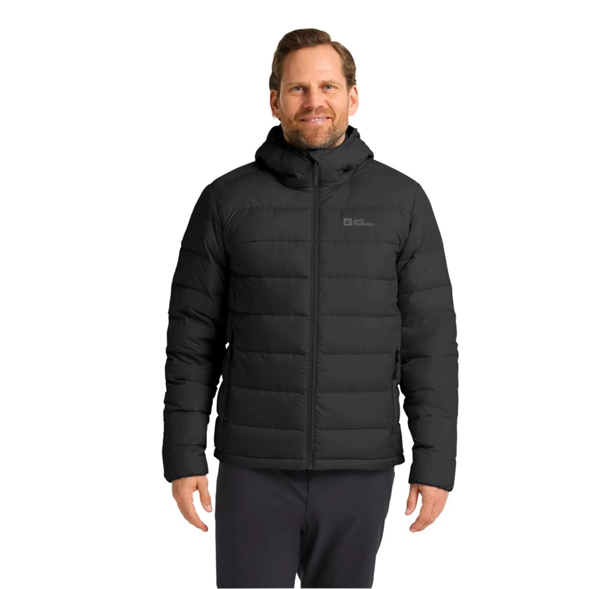 Jack Wolfskın 1207671-6000 Black Ather Down Hoody M Rds Erkek Outdoor Mont