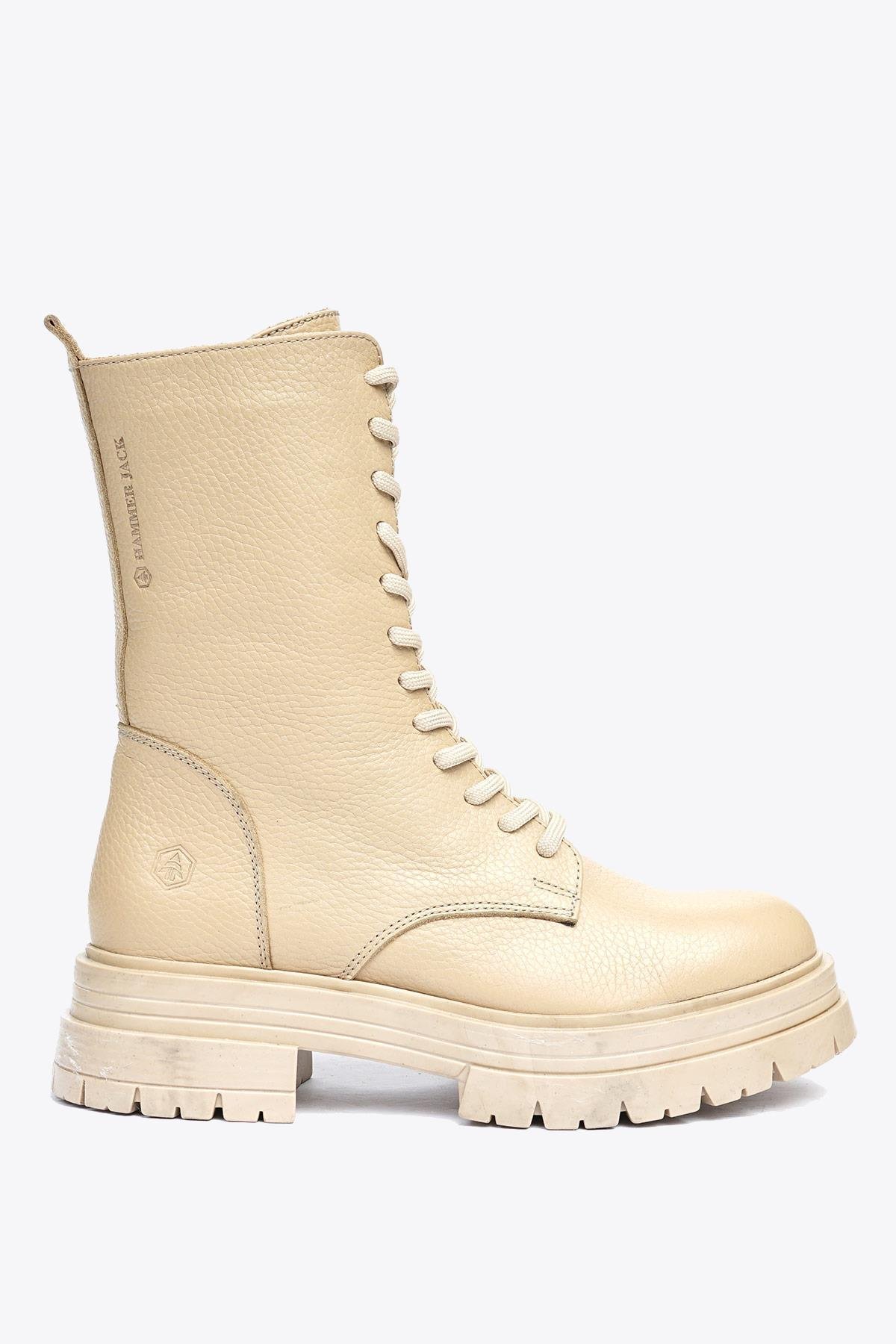 Hammer Jack Minas Hakiki Deri Bisküvi Flooter Kadın Bot 455 2334-Z